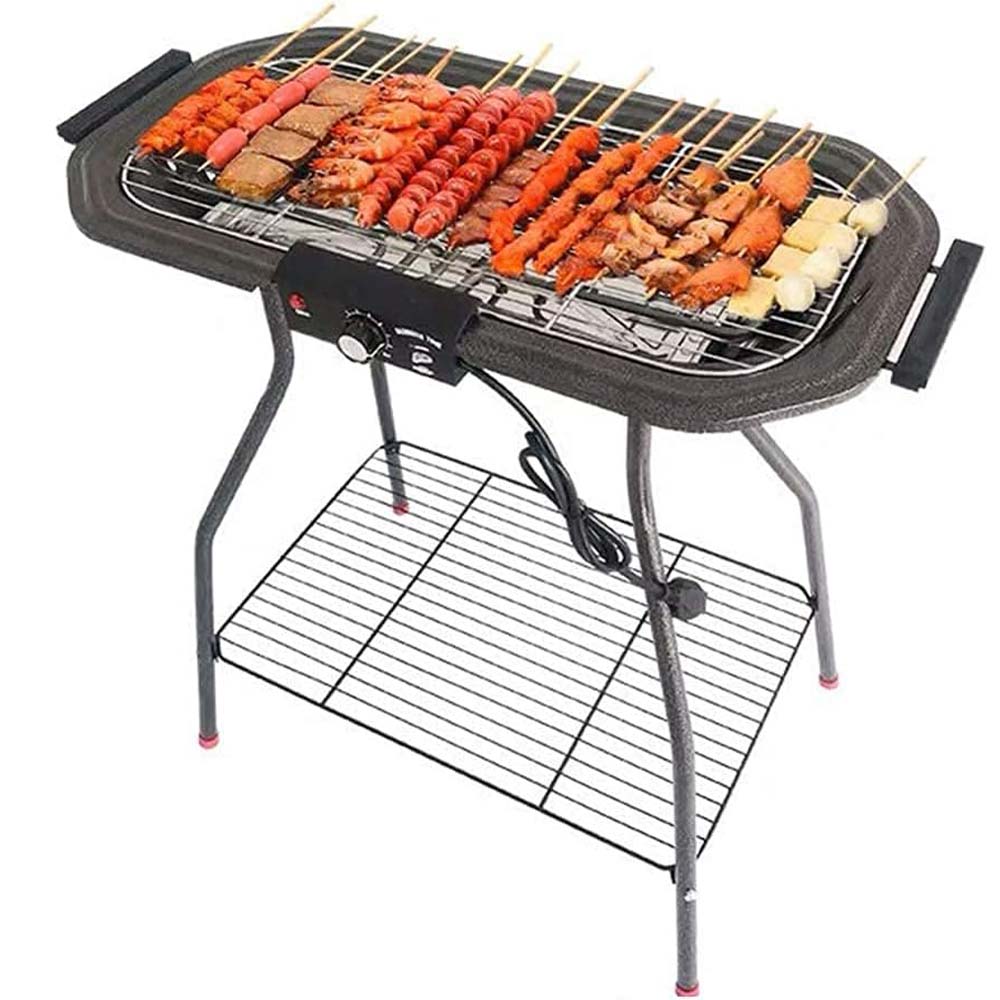 Electric Table Top Grill Griddle - 1800W Indoor/Outdoor Hotplate Cooker, Double Comfort for Kitchen, Camping, Parties & Festivals Image