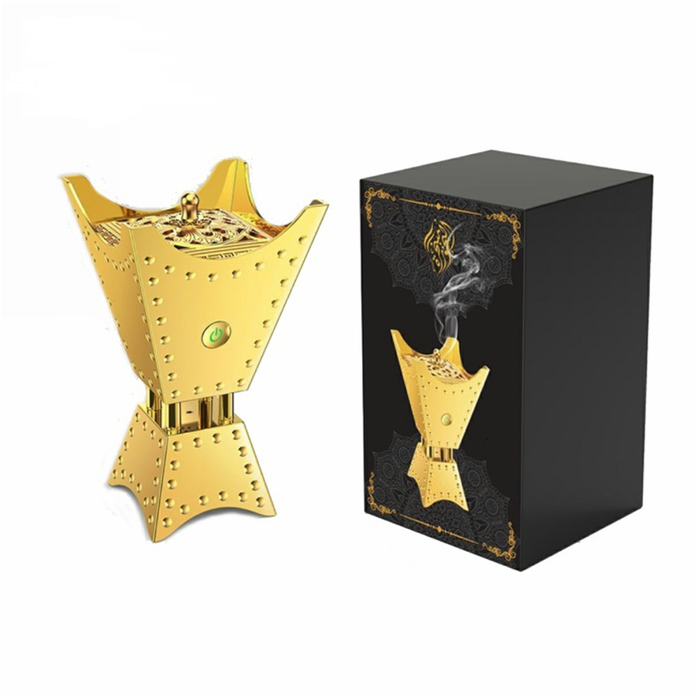 Luxury Electric Bakhoor Burner – USB Rechargeable Car Incense Burner for Oud and Bukhoor Image