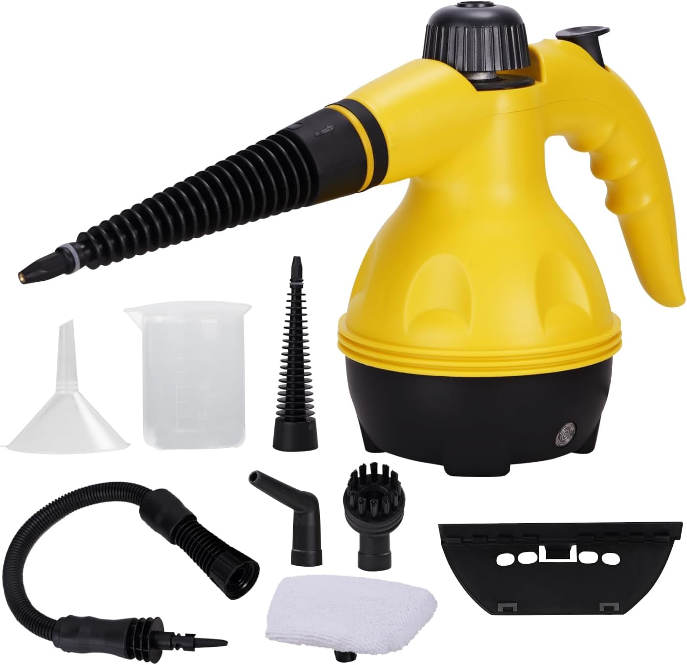 Powerful Pressurized Handheld Steam Cleaner - 9pc Kit for Multi-Surface Cleaning (Kitchen, Bathroom, Car, Windows, Grime Image