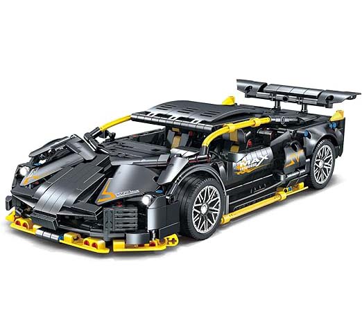 1215-Piece Sports Car Building Blocks | 1:14 Race Car Model Set | STEM Supercar Toy for Boys, Girls & Adults | Collectible Display, Engineering Kit Image