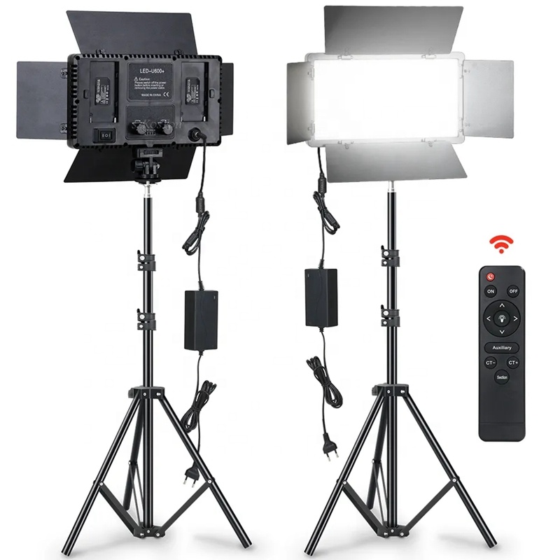 Pro LED 600 Photography Equipment – TV Video Studio Photo Shooting LED Flat Lamp for Beauty, Selfie, and Live Streaming Image
