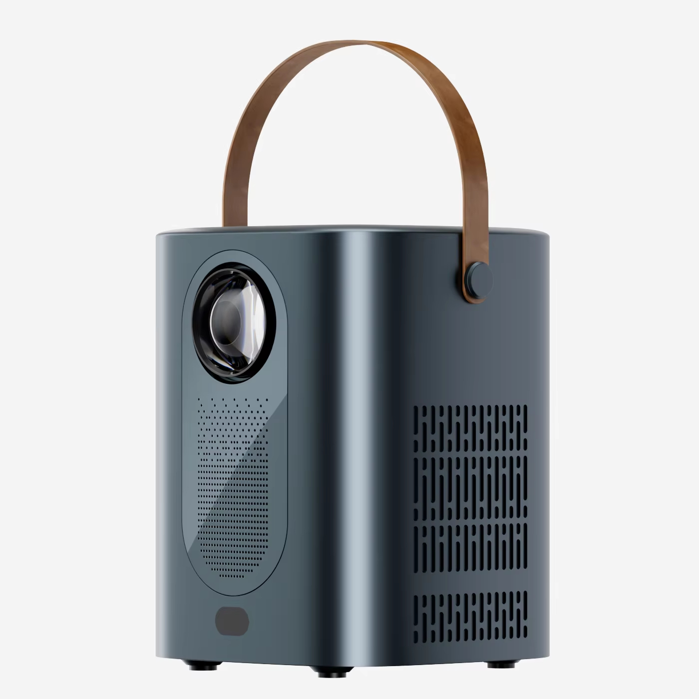 HY6 4K Smart DLP Android 9 Mini Video Projector | 200 Lumens | Wireless Screen | Portable with Built-In Speaker and Manual Lens | 3m Projection Image