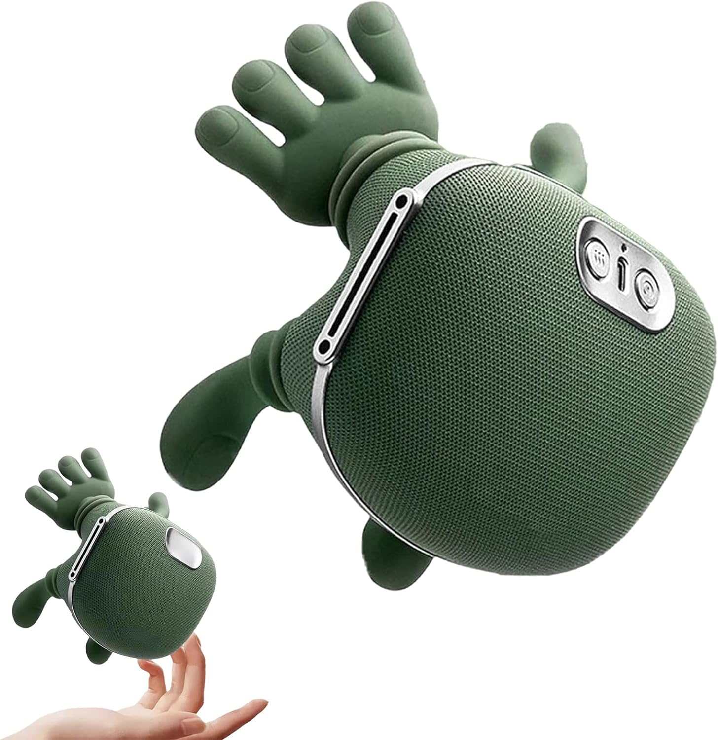 Master Hand Neck & Shoulder Massager with Heat. 3-mode , 2 temp levels & cordless design for back & legs. Green. Image