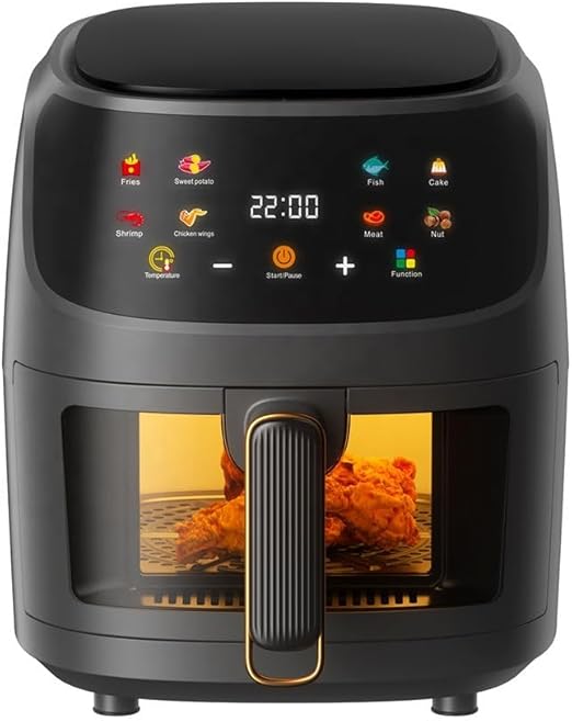 2400W Air Fryer | Powerful Cooking with LED Touch Panel, Large 8L Capacity, and Versatile Cooking Modes | Healthy Frying for Family Meals Image