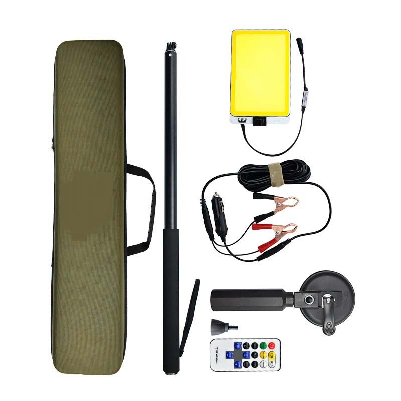 DC 12V BBQ Night Party Lighting | Dual Color White & Yellow Outdoor Portable Telescopic Rod LED Camping Light Image