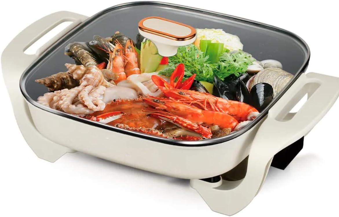 5L Hot Pot with Nonstick Coating | Electric Skillet Multi-Cooker | Household Cooking Pot for Stews, Stir-Fries, and More Image