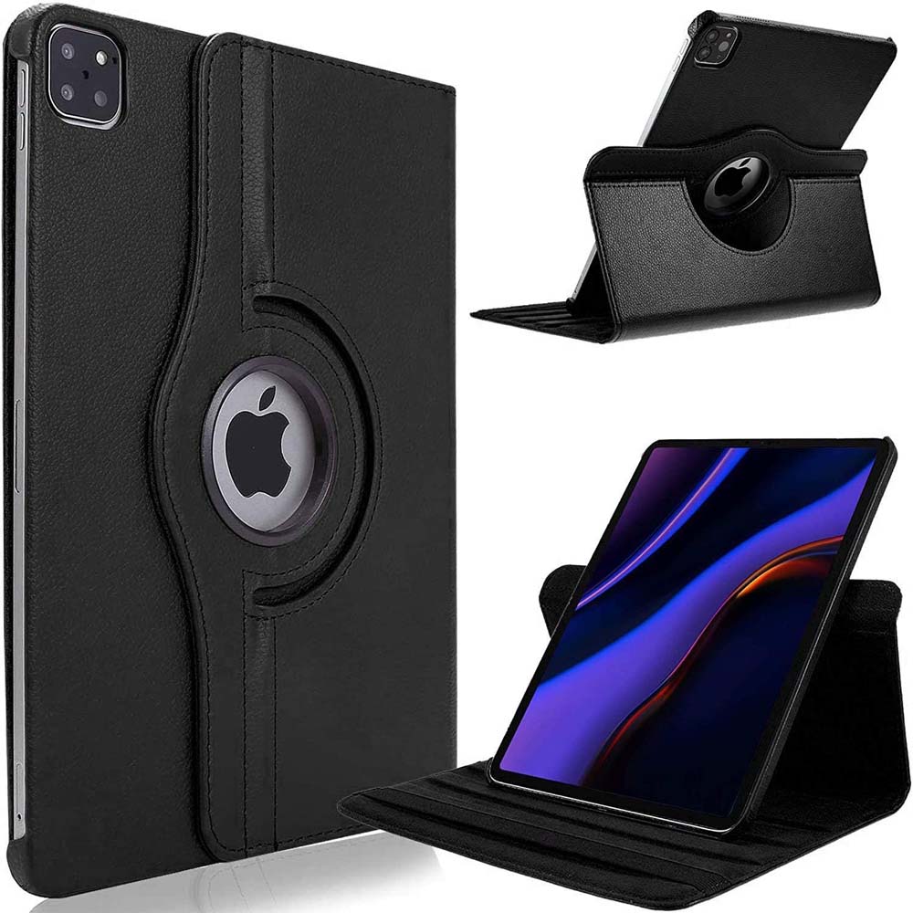 iPad Pro 13" M4 360° Rotating Case - Premium Leather Cover w/Auto Sleep/Wake & Multi-Angle Stand (2024) (Multi Colour) Image