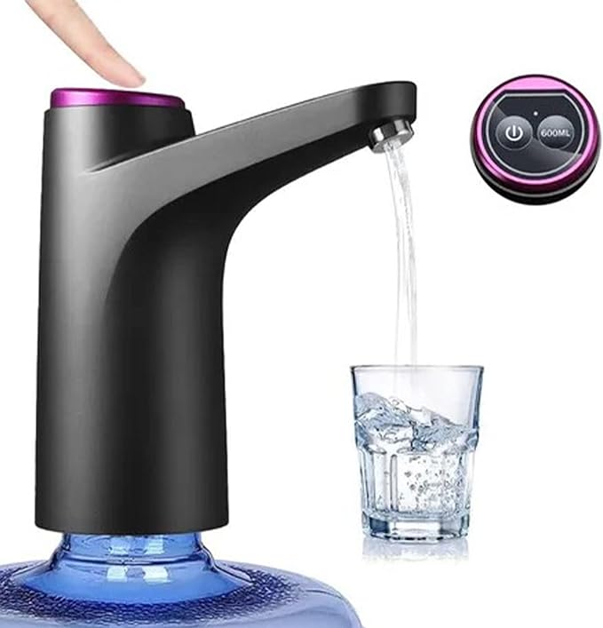 Rechargeable Electric Water Dispenser Pump | USB Powered Automatic Water Bottle Pump for 3, 4, and 5 Gallon Bottles Image