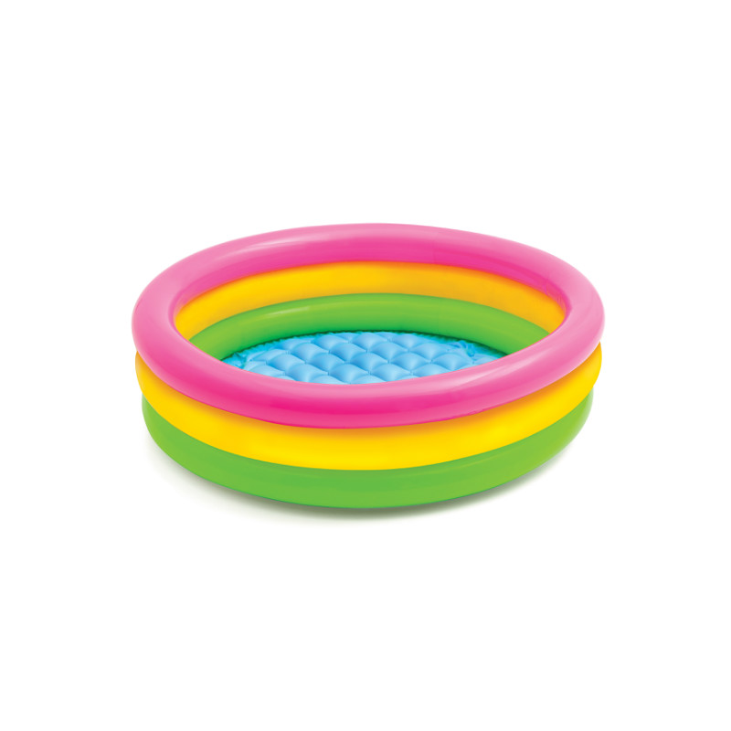 3 Rings Inflatable Sunset Glow Pool | Colorful Swimming Pool for Babies and Toddlers Image