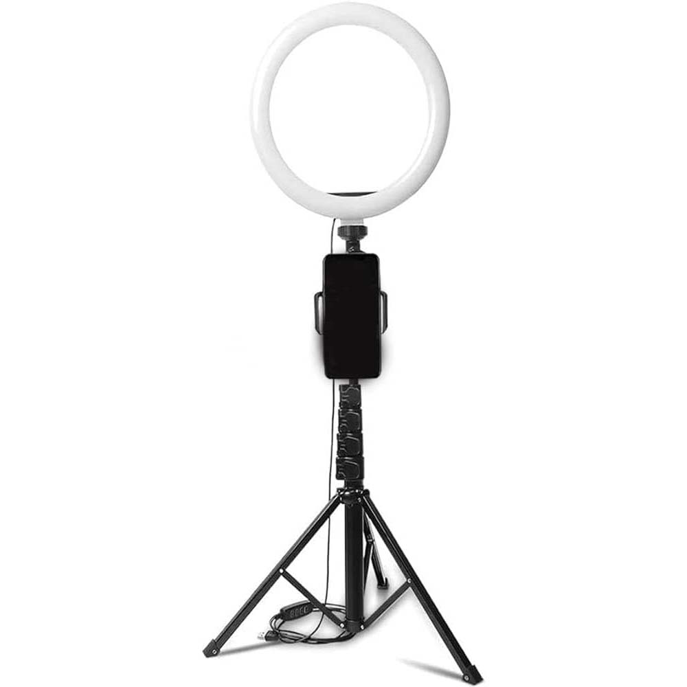 Beauty Live Light – Dimmable Selfie Ring Light with Extendable Tripod Stand for Live Streaming, Makeup, and YouTube Videos Image