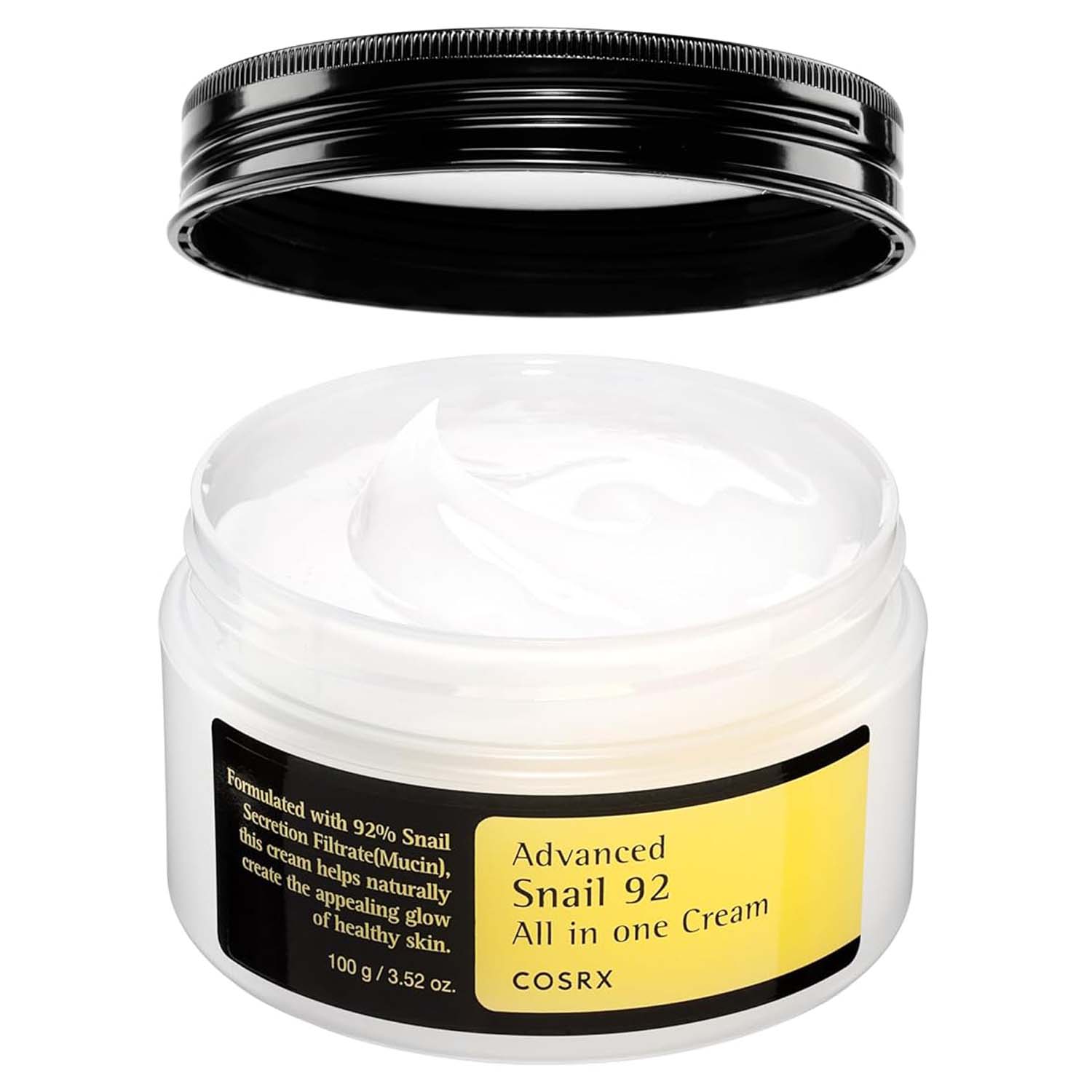 COSRX Advanced Snail 92 All In One Cream - 100g Korean Moisturizer with 92% Snail Mucin for Hydration & Repair Image