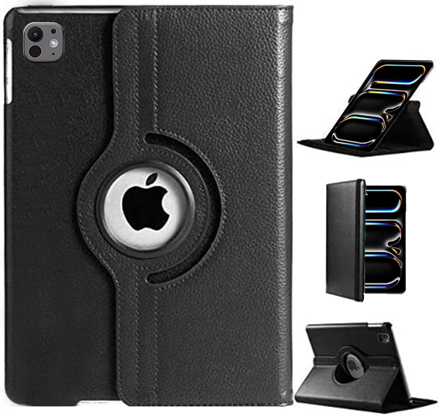 iPad Pro 11 2024 (M4) Case - 360° Rotating Smart Folio Cover with Auto Sleep/Wake & Multi-Angle Stand (Multi Colour) Image