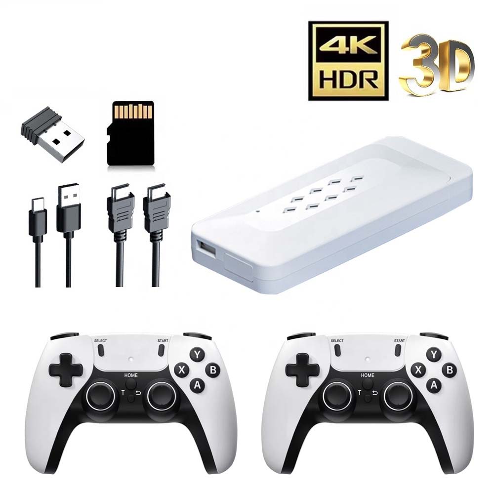 M22 Game Console Retro Video Game Stick X2 | GD10 PRO Wireless Controller | 4K HD, 64GB, 30,000 Built-in Games Image