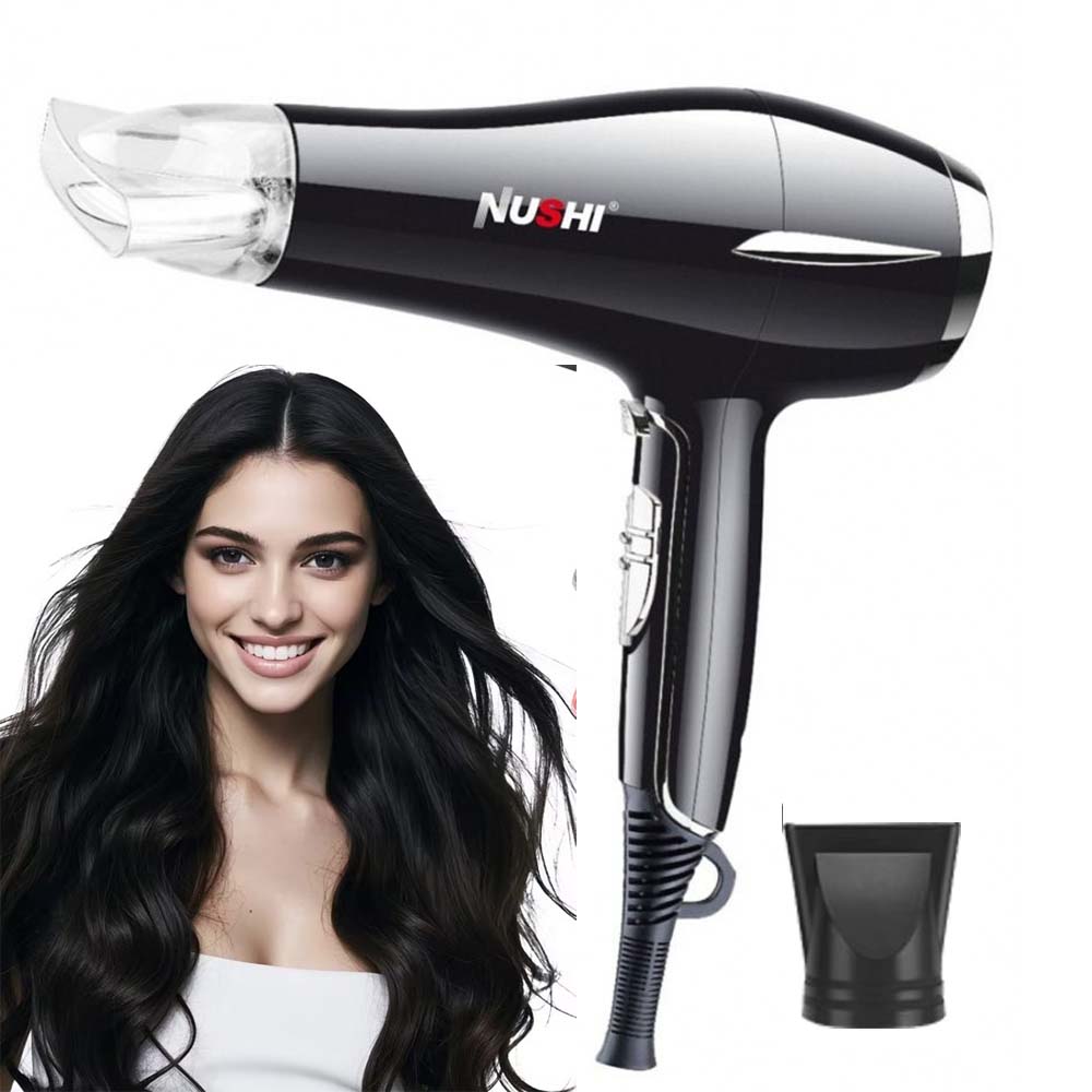 NUSHI NS-2201 Professional Hair Dryer. 2000W powerful motor for fast drying with ionic technology & multiple heat/speed settings. Image