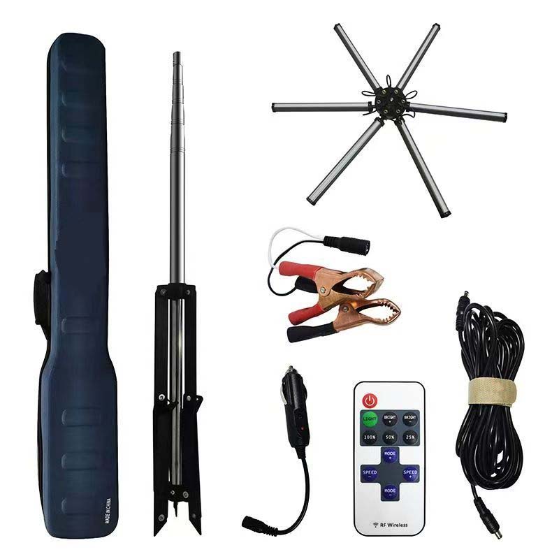 Adjustable Lighting Telescopic Rod | Adventure Fishing Light with Remote Control | Ideal for Camping, Barbecues & Picnics Image